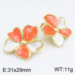 SS Gold-Plating Earring - KE134205-SP