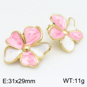 SS Gold-Plating Earring - KE134207-SP