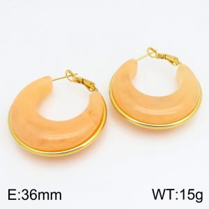 SS Gold-Plating Earring - KE134215-SP