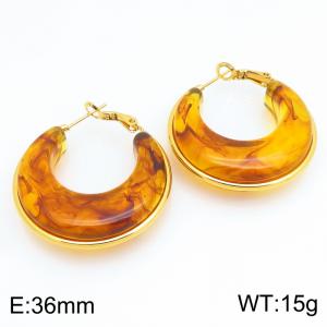 SS Gold-Plating Earring - KE134217-SP