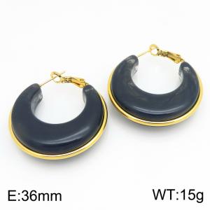 SS Gold-Plating Earring - KE134218-SP