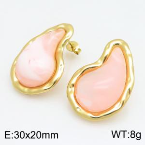 SS Gold-Plating Earring - KE134245-SP