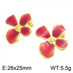 SS Gold-Plating Earring - KE134812-DM