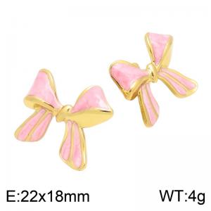 SS Gold-Plating Earring - KE134815-DM