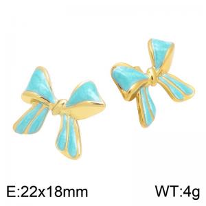 SS Gold-Plating Earring - KE134816-DM