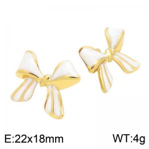 SS Gold-Plating Earring - KE134817-DM