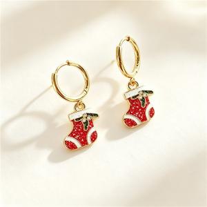 Stainless Steel Earrings with Christmas Elements Jewelry, Suitable for Daily Wear and Holiday Gifting - KE134947-SXSJ