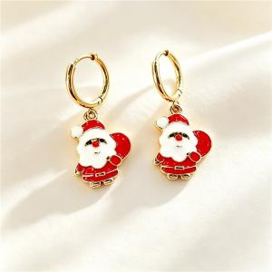 Stainless Steel Earrings with Christmas Elements Jewelry, Suitable for Daily Wear and Holiday Gifting - KE134949-SXSJ