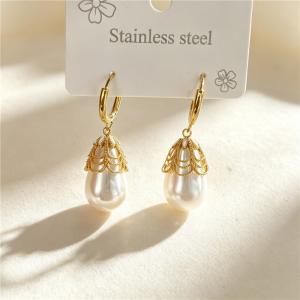 Stainless Steel Earrings with Christmas Elements Jewelry, Suitable for Daily Wear and Holiday Gifting - KE134952-SXSJ