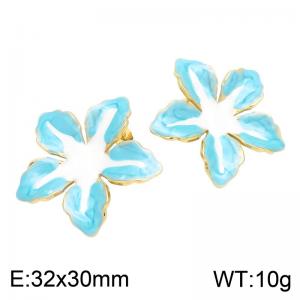 SS Gold-Plating Earring - KE135007-SP