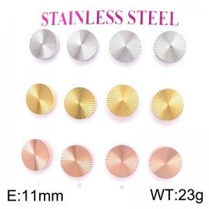 SS Rose Gold-Plating Earring - KE135133-HR