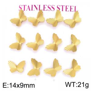 SS Gold-Plating Earring - KE135158-HR