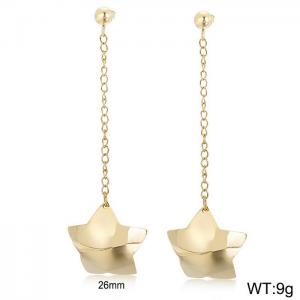 SS Gold-Plating Earring - KE39986-K