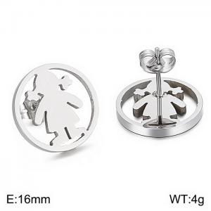 Stainless Steel Earring - KE60863-K