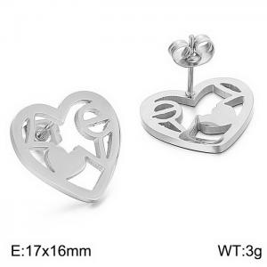 Stainless Steel Earring - KE62637-K