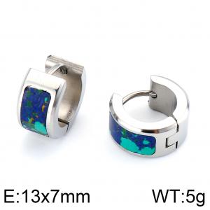 Stainless Steel Stone&Crystal Earring - KE63284-K