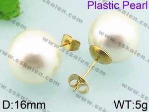 Plastic Earrings - KE63321-Z