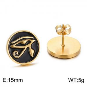 SS Gold-Plating Earring - KE64626-K