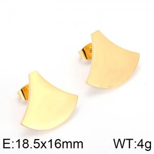 SS Gold-Plating Earring - KE65339-K