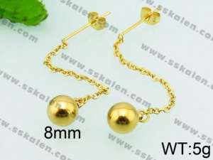 SS Gold-Plating Earring - KE66613-Z