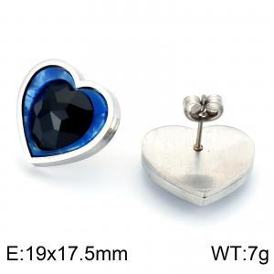 Stainless Steel Stone&Crystal Earring - KE67027-K