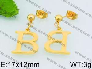 SS Gold-Plating Earring - KE69163-Z