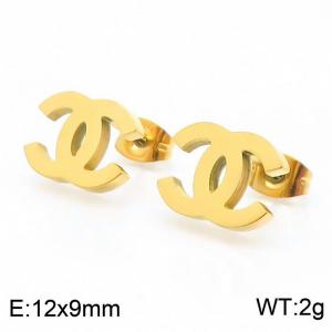 SS Gold-Plating Earring - KE71047-Z