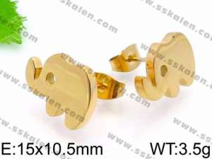 SS Gold-Plating Earring - KE71050-Z