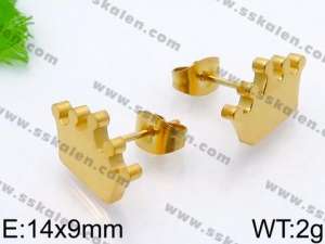 SS Gold-Plating Earring - KE71055-Z