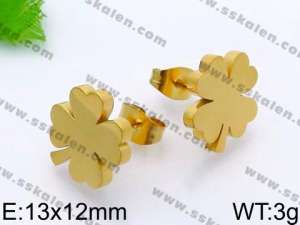 SS Gold-Plating Earring - KE71056-Z