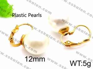 Plastic Earrings - KE71438-Z