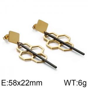 SS Gold-Plating Earring - KE86452-KFC