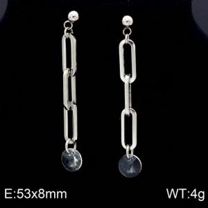 Stainless Steel Stone&Crystal Earring - KE87091-Z
