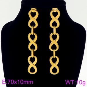 SS Gold-Plating Earring - KE87183-Z