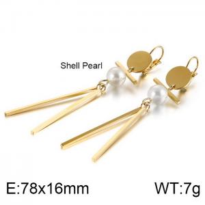 SS Gold-Plating Earring - KE87651-KFC