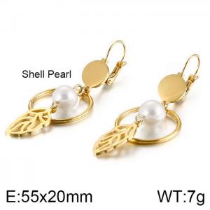 SS Gold-Plating Earring - KE87669-KFC