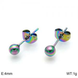 SS Colorful Plating Earring - KE94267-Z