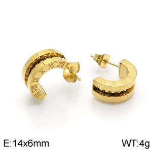 SS Gold-Plating Earring - KE95551-GC