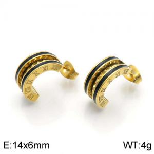 SS Gold-Plating Earring - KE95554-GC