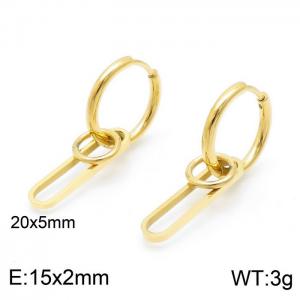 SS Gold-Plating Earring - KE99589-KLX