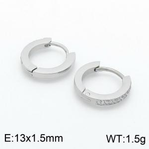Stainless Steel Stone&Crystal Earring - KE99697-YX