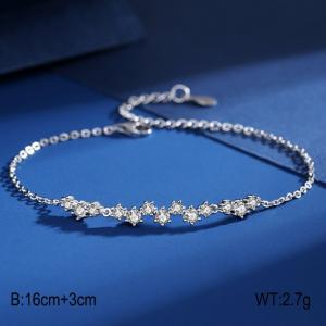 Sterling Silver Bracelet - KFB978-WGBY