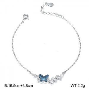 Sterling Silver Bracelet - KFB985-WGBY
