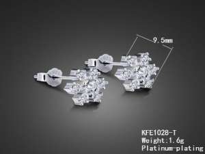 Sterling Silver Earring - KFE1028-T