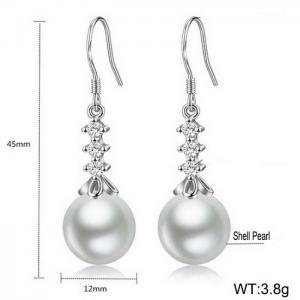 Sterling Silver Earring - KFE1182-WGBF