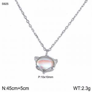 Sterling Silver Necklace - KFN1573-WGBY