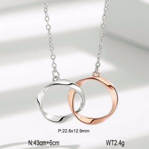 Sterling Silver Necklace - KFN1587-WGBY