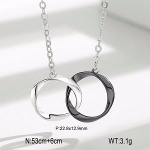 Sterling Silver Necklace - KFN1588-WGBY
