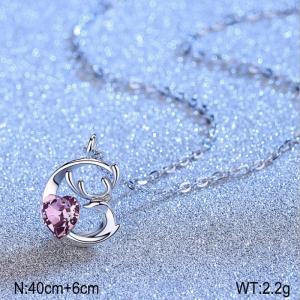 Sterling Silver Necklace - KFN1611-WGBY