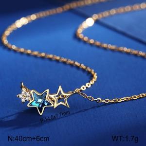 Sterling Silver Necklace - KFN1619-WGBY